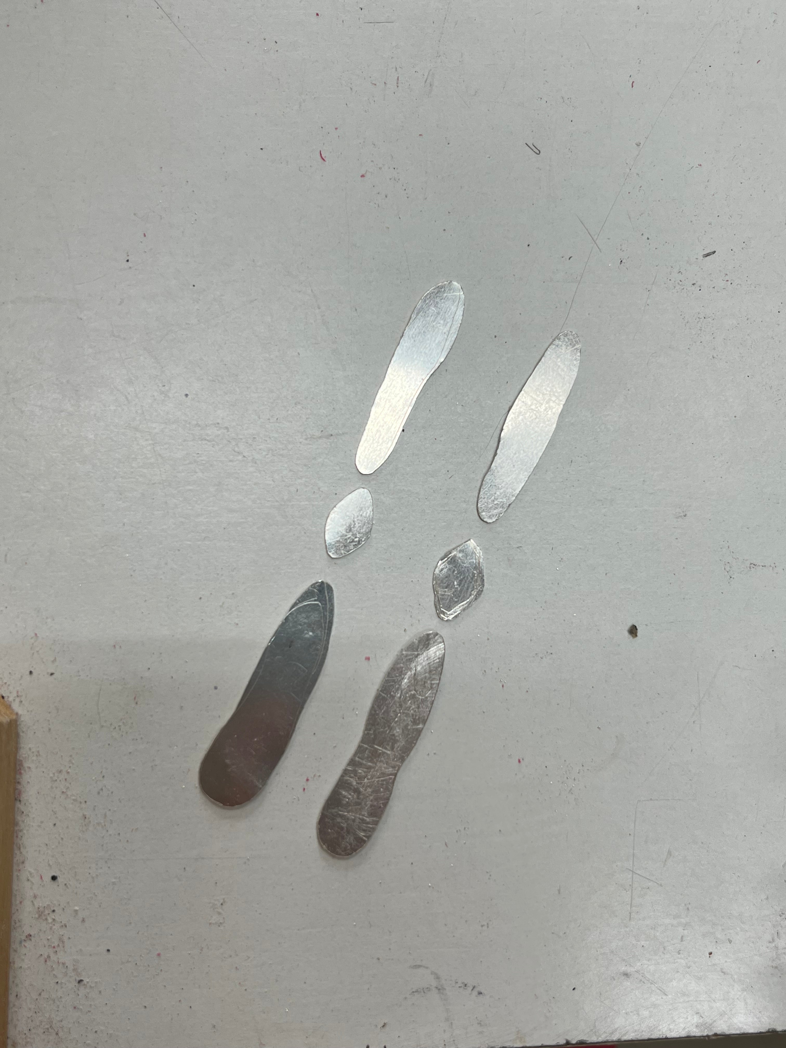 Raindrop earrings 3part