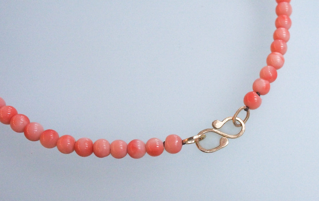 Ketting japans koraal met gouden slot