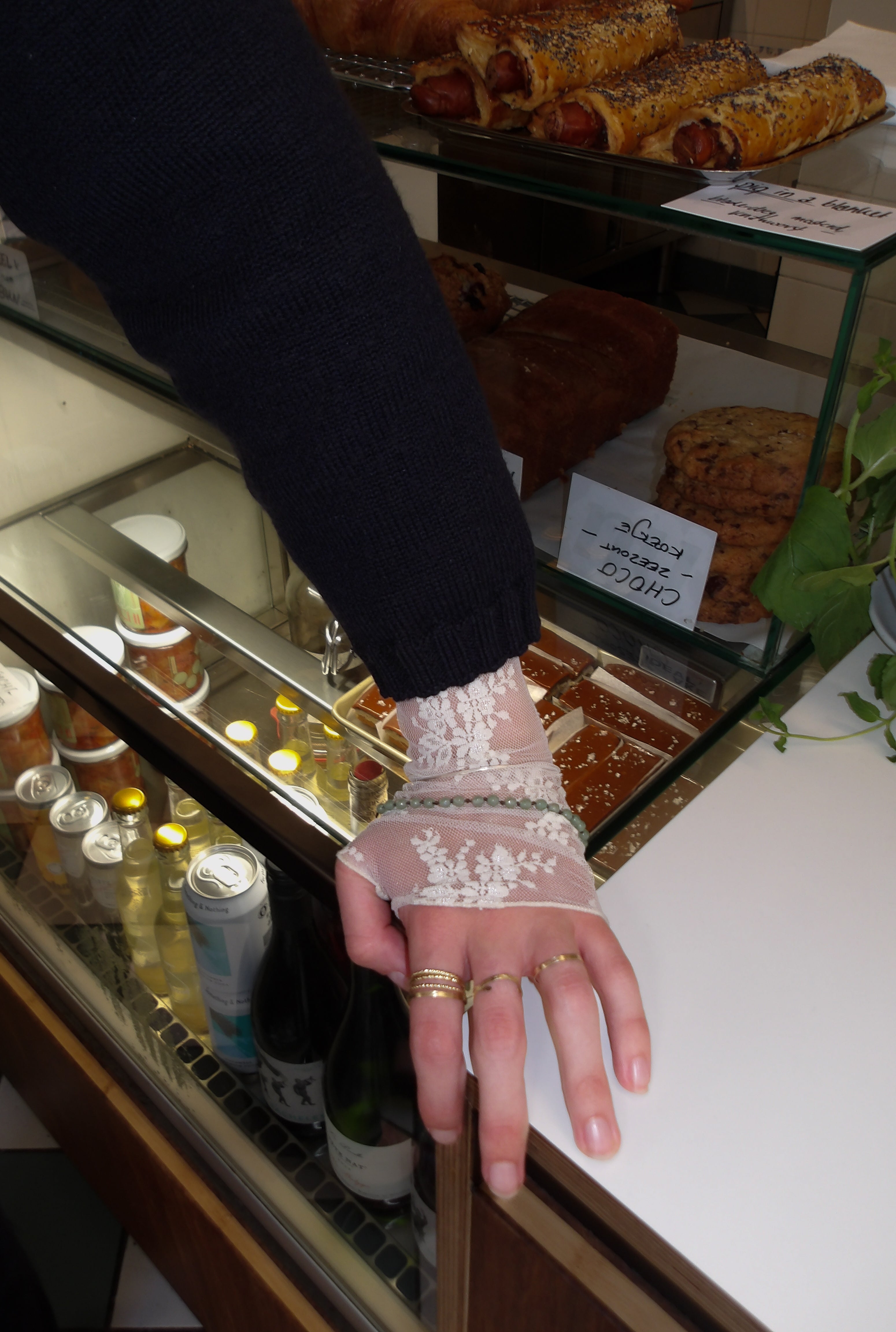 Armbandje jade met 14k gouden slot